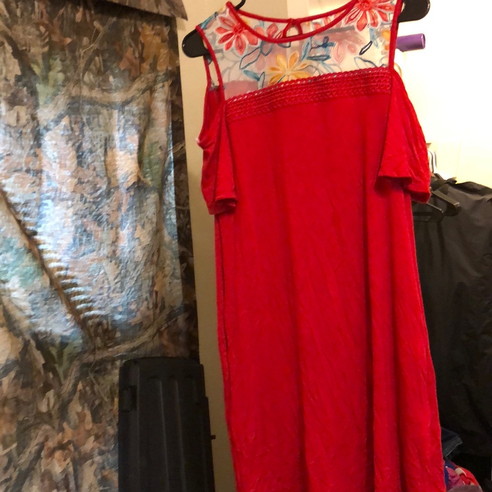Cold shoulder dress